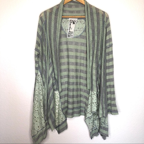 Anthropologie Sweaters - Memory Lane Knits Waterfall Lace Panel Cadigan